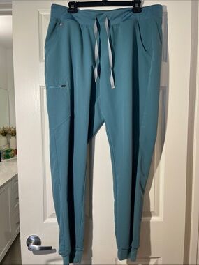 FIGS Zamora Jogger Scrub Pants Tall Black W18SW2005T Size XLT